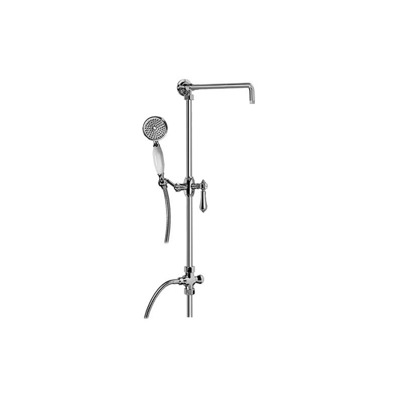 Graff - Adley Exposed Riser with Handshower - Architectural White
