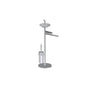 Graff - Sento Free Standing Tissue Holder, Toilet Brush Holder & Towel Bar - Architectural White