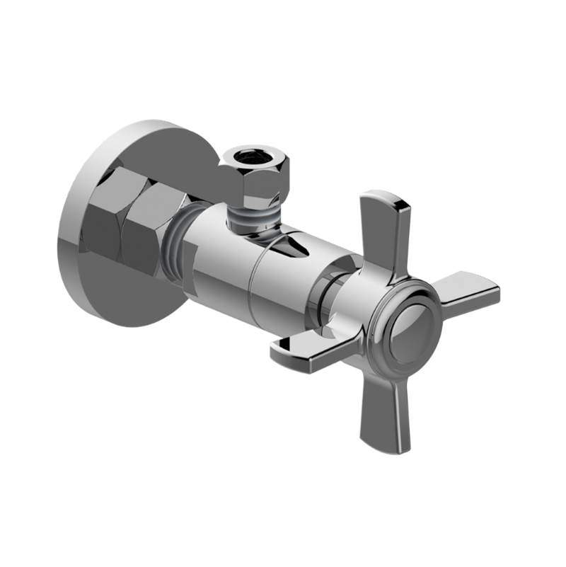 Graff - Camden Angle Stop with Decorative Handle - Architectural White