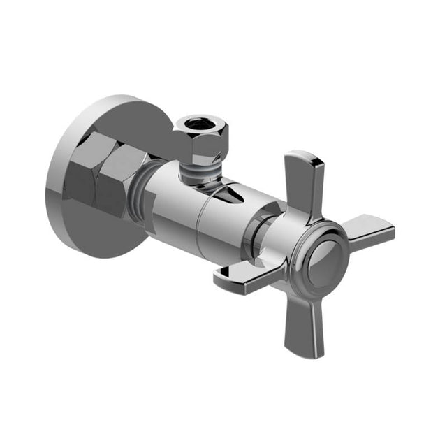 Graff - Camden Angle Stop with Decorative Handle - Architectural White
