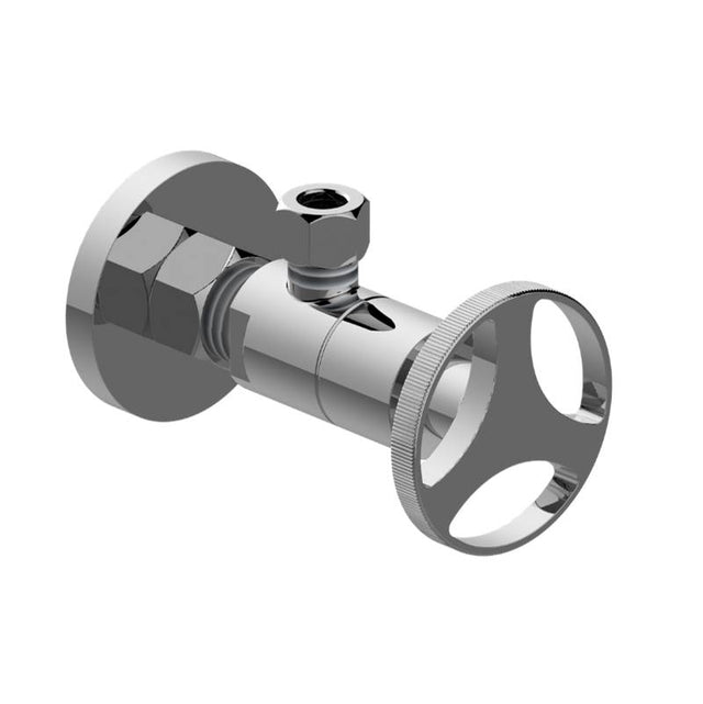 Graff - Harley Angle Stop with Decorative Handle - Architectural White