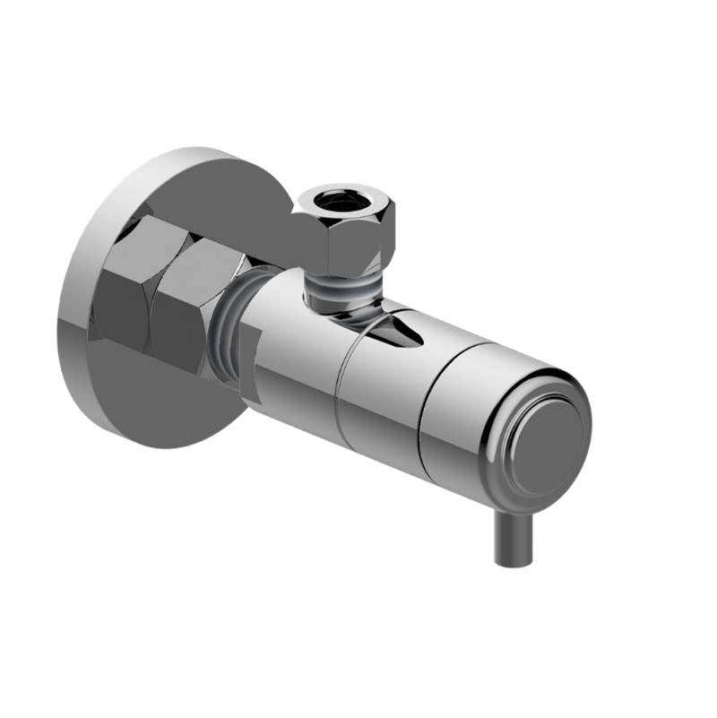Graff - Bali Angle Stop with Decorative Handle - Architectural White
