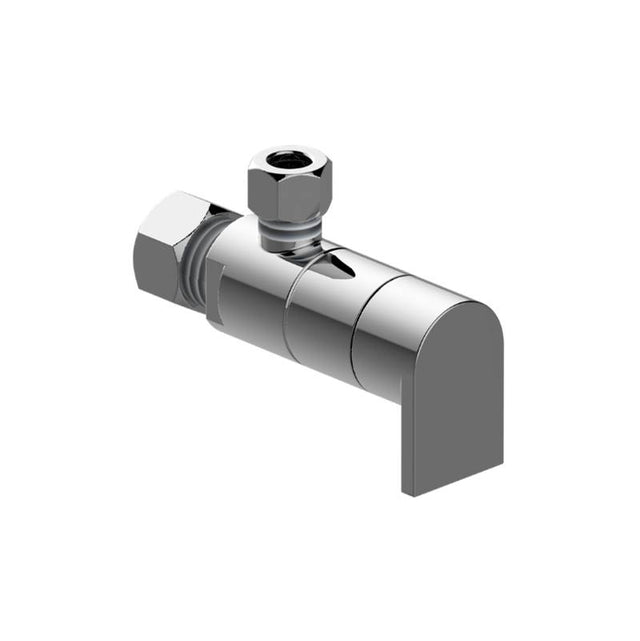 Graff - Solar Angle Stop with Decorative Handle - Architectural White