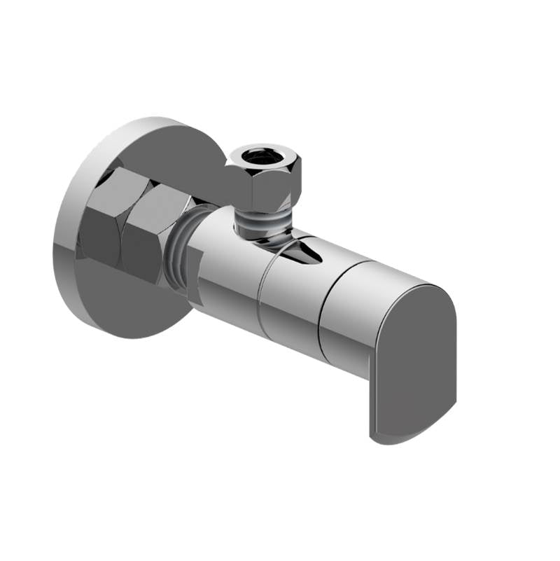 Graff - Phase Angle Stop with Decorative Handle - Architectural White