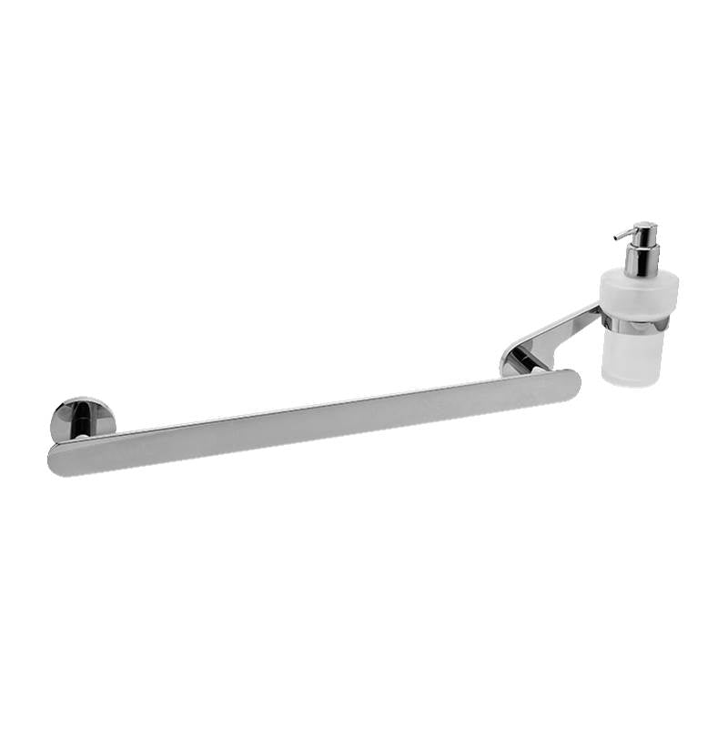 Graff - Sento Towel Bar & Soap/Lotion Dispenser - Warm Bronze Pvd