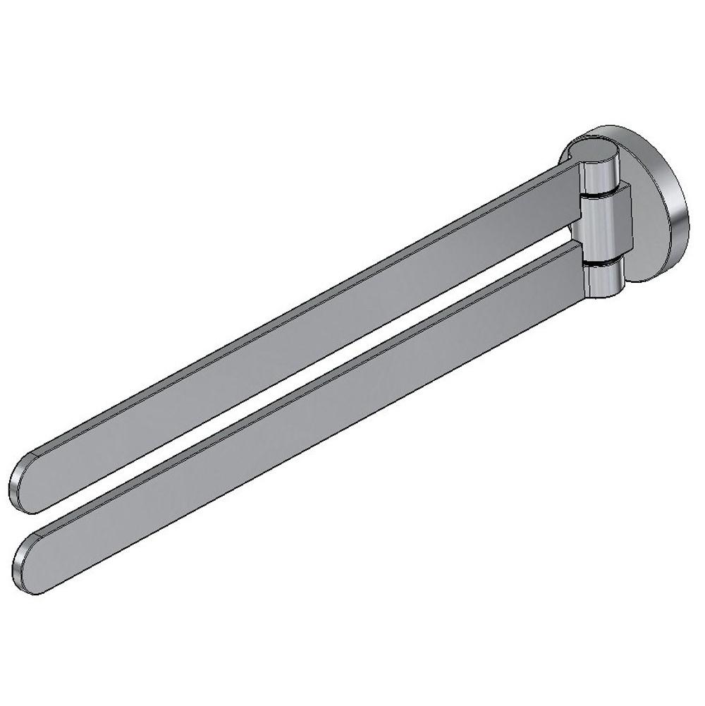 Graff - Sento Dual Towel Bar - Polished Chrome