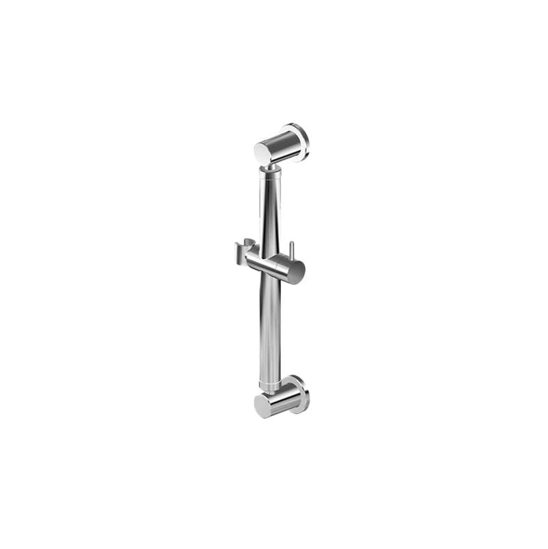Graff - Round Grab Bar - 16'' w/handshower holder - Unfinished Brass