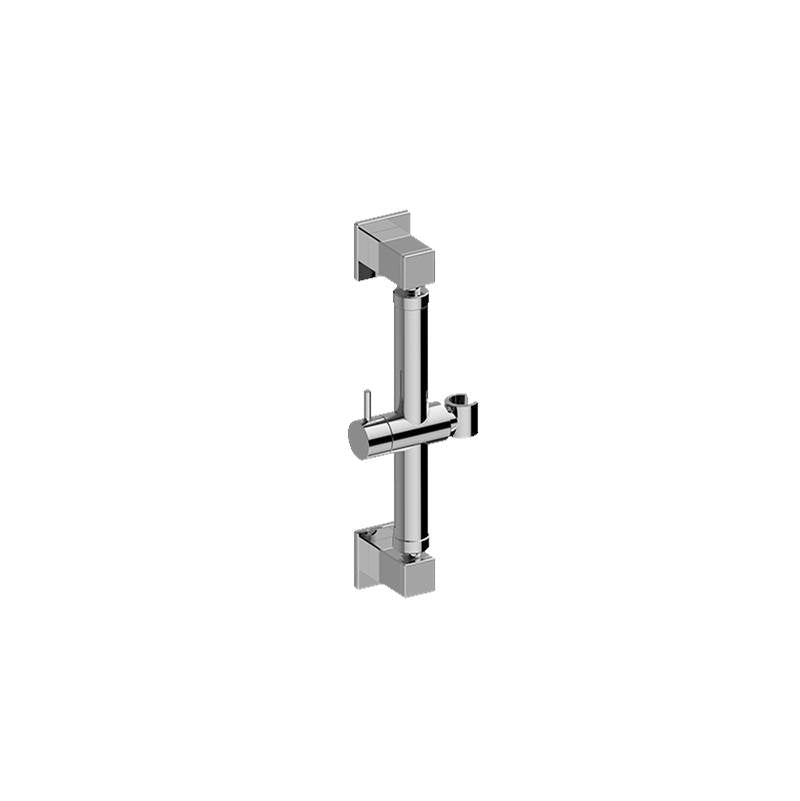 Graff - Various Square Grab Bar - 12'' w/handshower holder - Architectural White