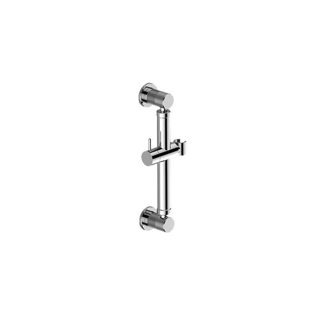 Graff - Harley Round Grab Bar - 12'' w/handshower holder - Architectural White
