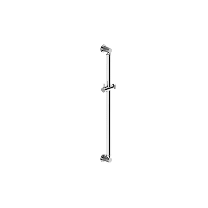 Graff - Harley Round Grab Bar - 32'' w/handshower holder - Architectural White