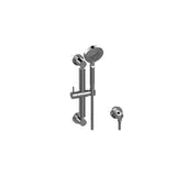 Graff - Various Multi-Function Handshower w/12'' Round Grab Bar - Polished Nickel