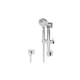 Graff - Various Multi-Function Handshower w/12'' Square Grab Bar - Steelnox  Satin Nickel