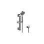 Graff - Various Multi-Function Handshower w/12'' Square Grab Bar - Polished Nickel