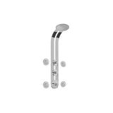 Graff - Round Thermostatic Ski Shower Set w/Body Sprays (Rough & Trim) - Steelnox  Satin Nickel