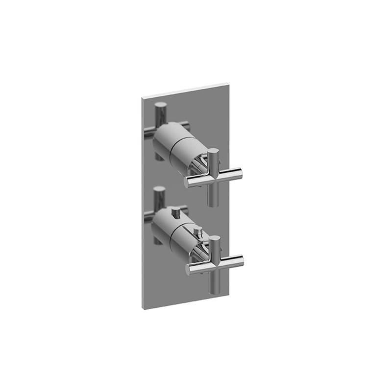 Graff - M.E./Terra Square M-Series Valve Trim with Two Handles - OR'osa PVD