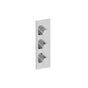 Graff - Sento Square M-Series Valve Trim with Three Handles - Architectural White
