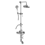 Graff - Adley Exposed Thermostatic Tub and Shower System w/Handshower (Rough and Trim) - Polished Chrome