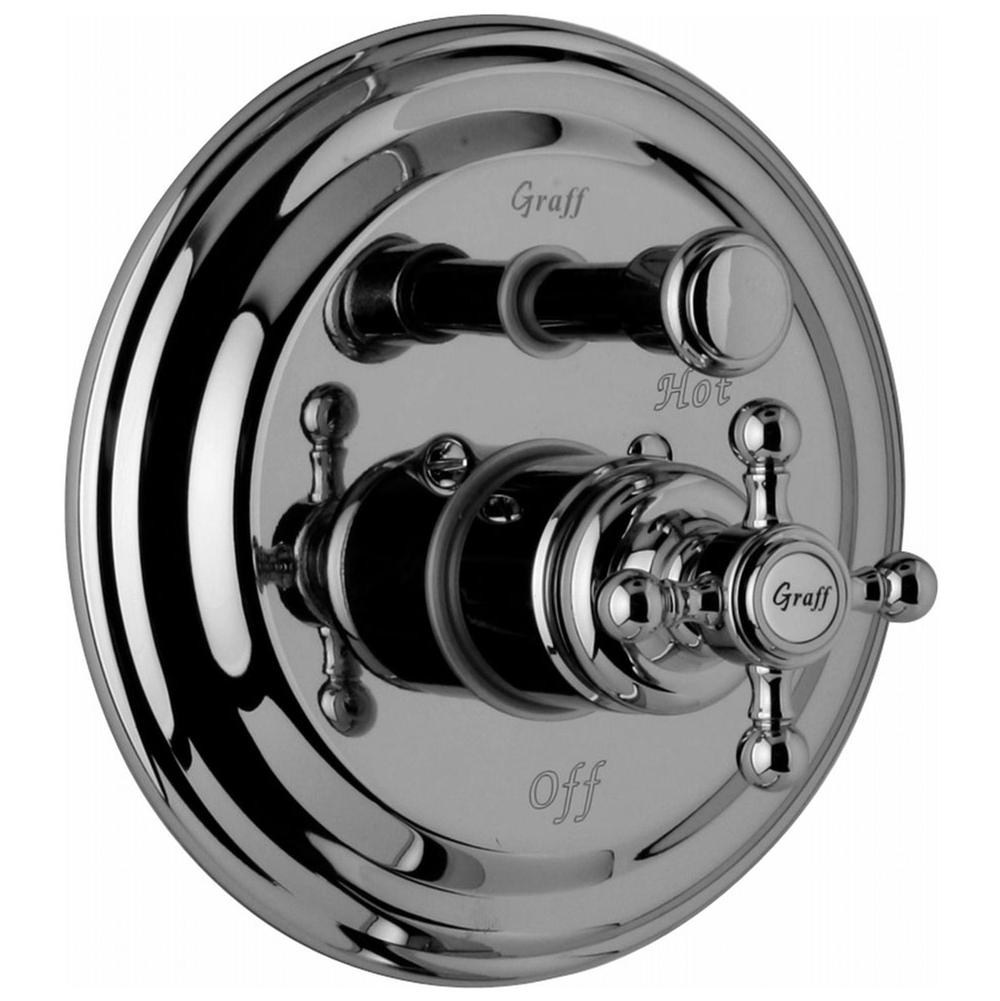 Graff - Adley Pressure Balancing Valve Trim with Handle and Diverter (Trim) - Polished Chrome