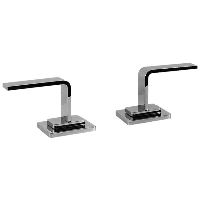 Graff - Immersion Floor-Mounted Tub Filler - Handle Set - Architectural White