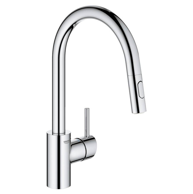 Grohe - Single-Handle Pull Down Kitchen Faucet Dual Spray 1.5 GPM - Chrome