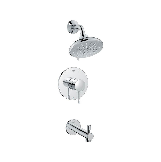 Grohe - Essence Pressure Balance Valve Tub/Shower Combo - Chrome