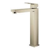 Grohe - Single Hole Single-Handle Deck Mount Vessel Sink Faucet 1.2 GPM - Brushed Nickel