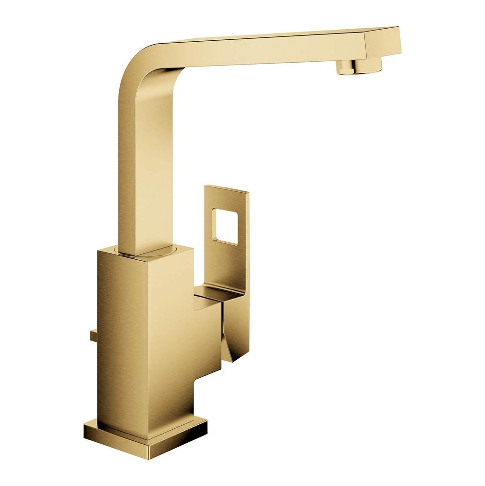 Grohe - Single Hole Single-Handle L-Size Bathroom Faucet 1.2 GPM - Brushed Cool Sunrise