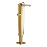 Grohe - Single-Handle Freestanding Tub Faucet with 1.75 GPM Hand Shower - Brushed Cool Sunrise