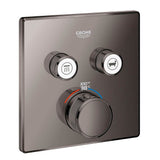Grohe - Dual Function Thermostatic Valve Trim - Hard Graphite