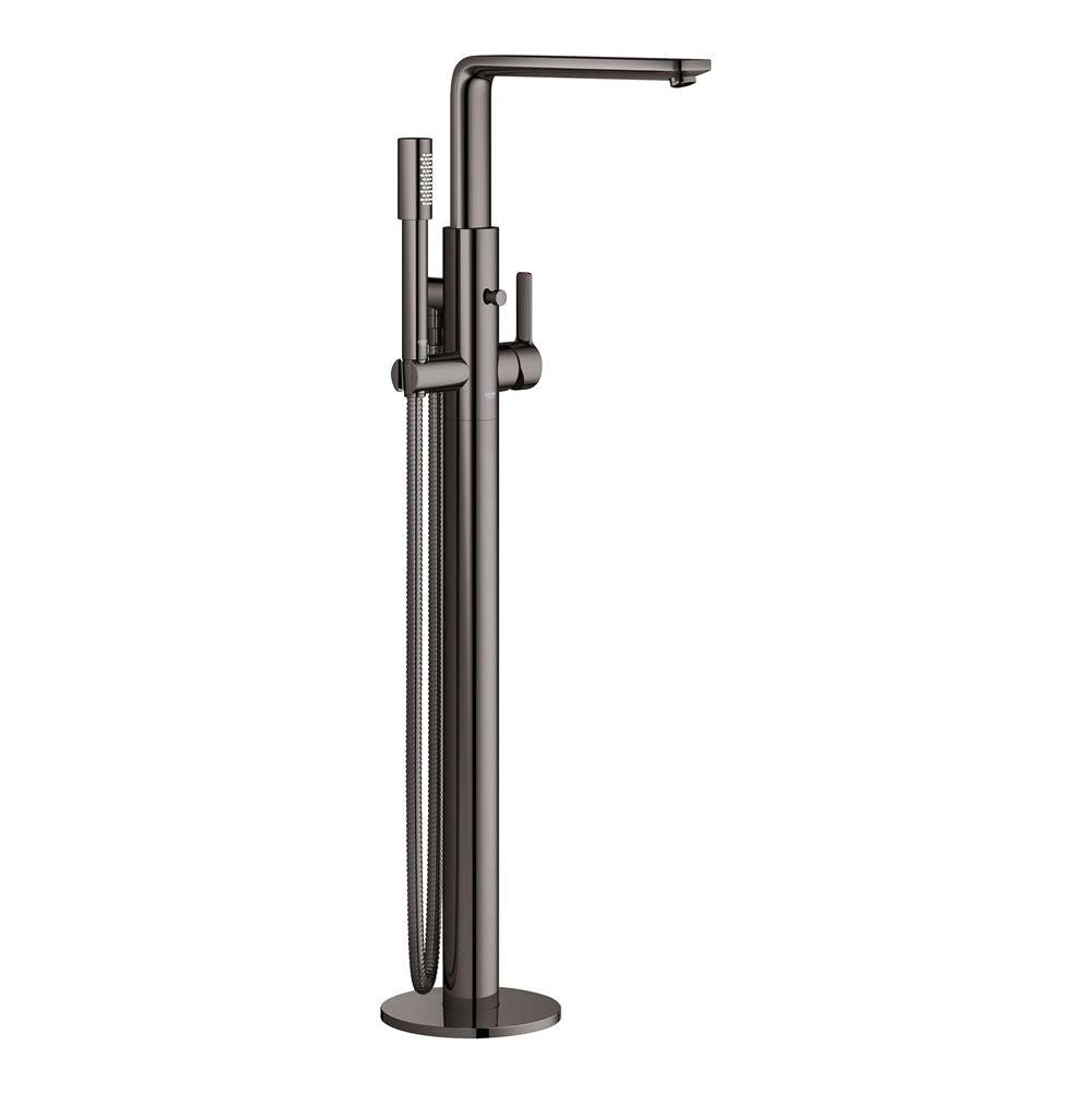 Grohe - Single-Handle Freestanding Tub Faucet with 1.75 GPM Hand Shower - Hard Graphite