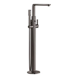 Grohe - Single-Handle Freestanding Tub Faucet with 1.75 GPM Hand Shower - Hard Graphite