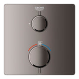 Grohe - Single Function 2-Handle Thermostatic Valve Trim - Hard Graphite