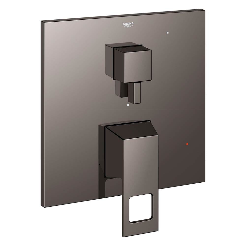 Grohe - EUROCUBE PRESSURE BALANCE VALVE TRIM WITH 2-WAY DIVERTER WITH CARTRIDGE - Hard Graphite