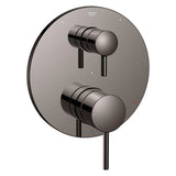 Grohe - TIMELESS PRESSURE BALANCE VALVE TRIM WITH 3-WAY DIVERTER WITH CARTRIDGE - Hard Graphite