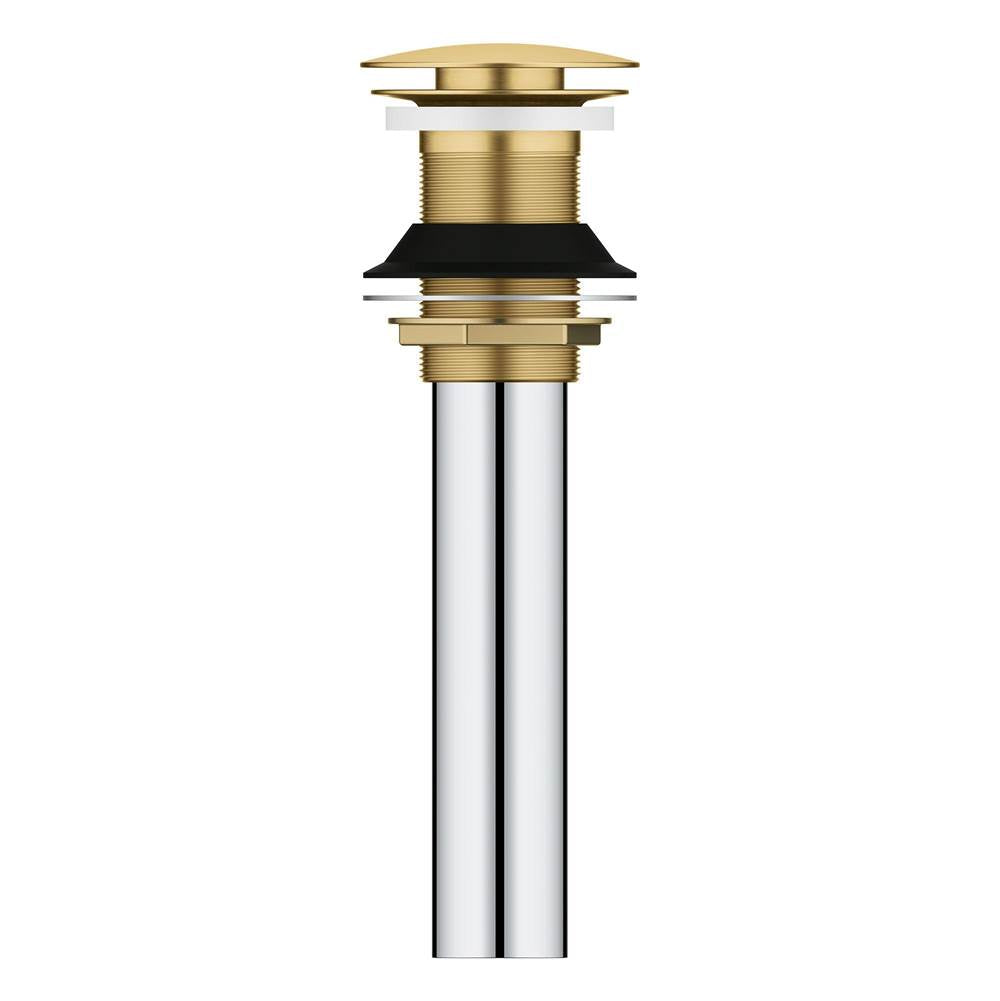 Grohe - Bathroom Sink Push Drain without Overflow - Brushed Cool Sunrise