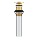 Grohe - Bathroom Sink Push Drain with Overflow - Brushed Cool Sunrise