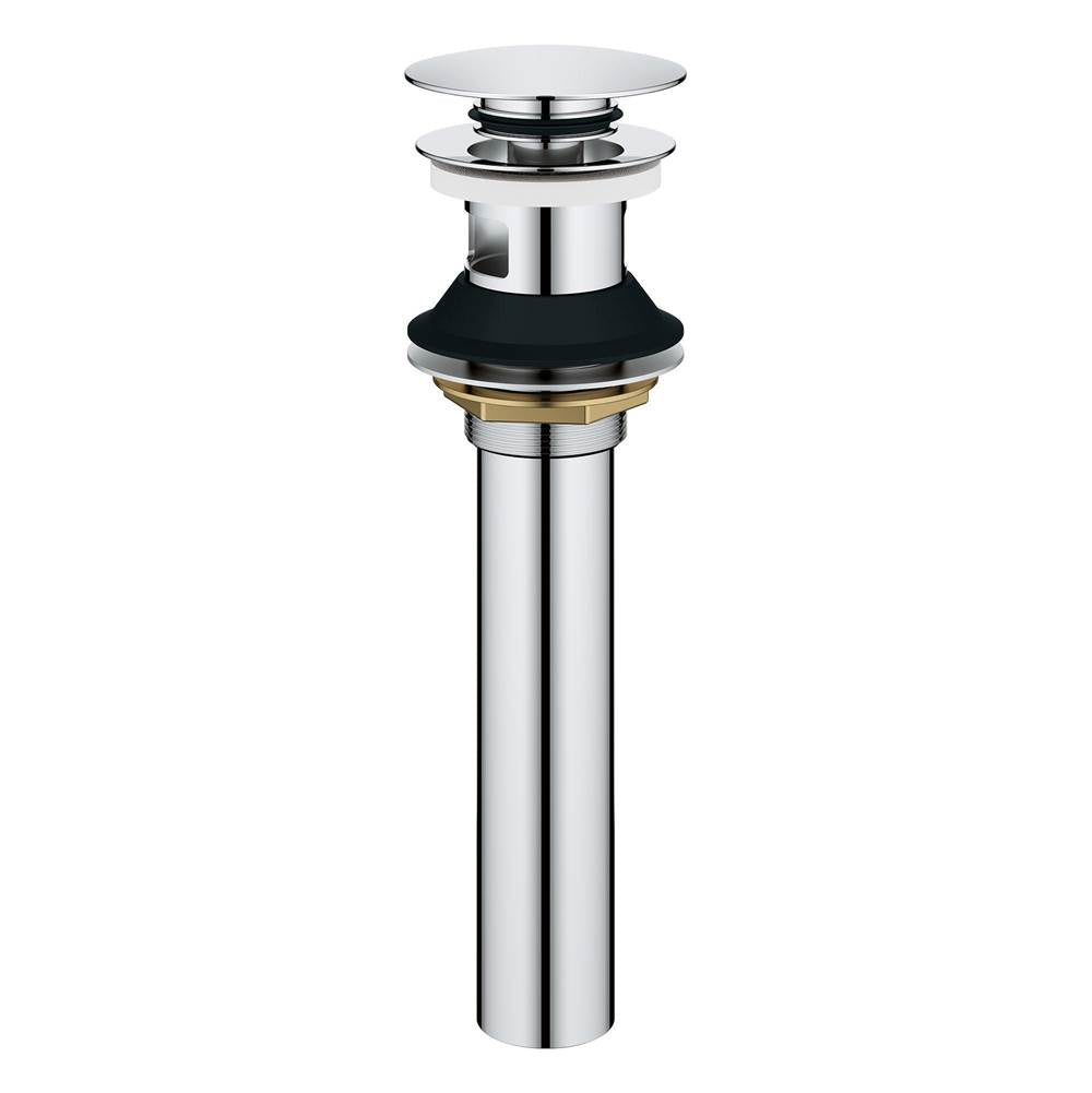 Grohe - Bathroom Sink Push Drain with Overflow - Chrome