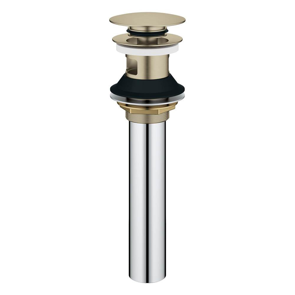 Grohe - Bathroom Sink Push Drain with Overflow - Brushed Nickel