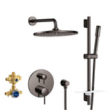 Grohe - TIMELESS PRESSURE BALANCE RAIN SHOWER SET - Hard Graphite