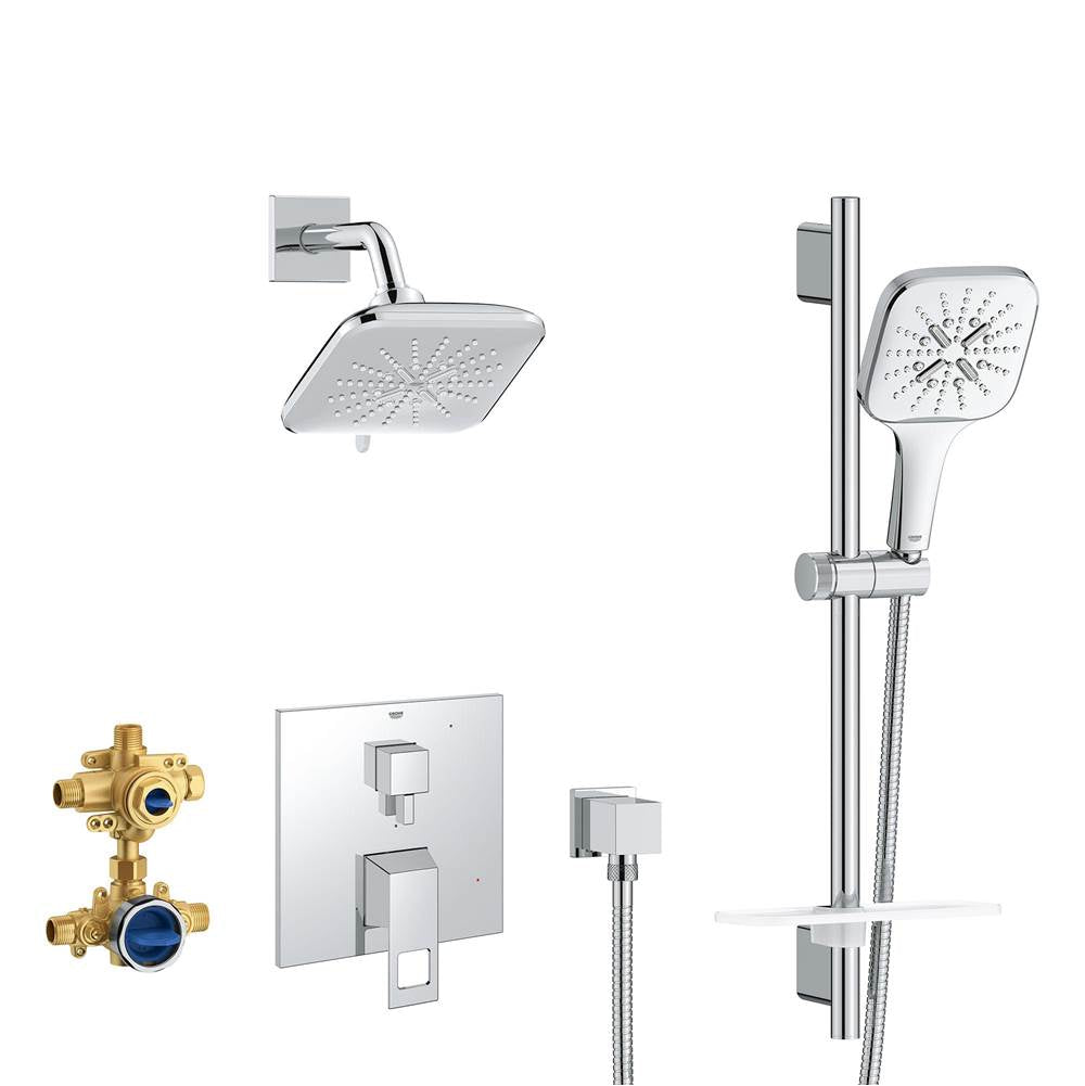 Grohe - EUROCUBE PRESSURE BALANCE SHOWER SET - Chrome