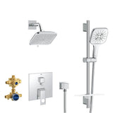 Grohe - EUROCUBE PRESSURE BALANCE SHOWER SET - Chrome