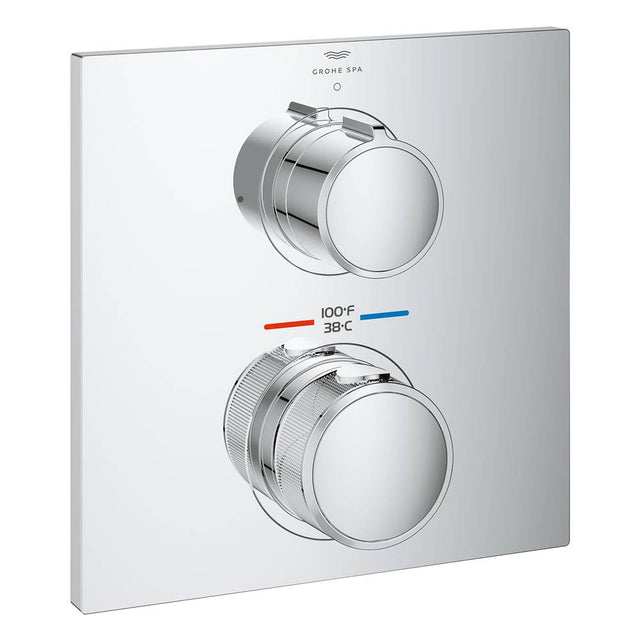 Grohe - Allure Single Function 2-Handle Thermostatic Valve Trim - Chrome