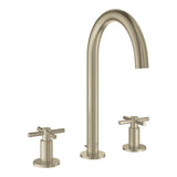Grohe - 8-inch Widespread 2-Handle L-Size Bathroom Faucet 1.2 GPM - Brushed Nickel