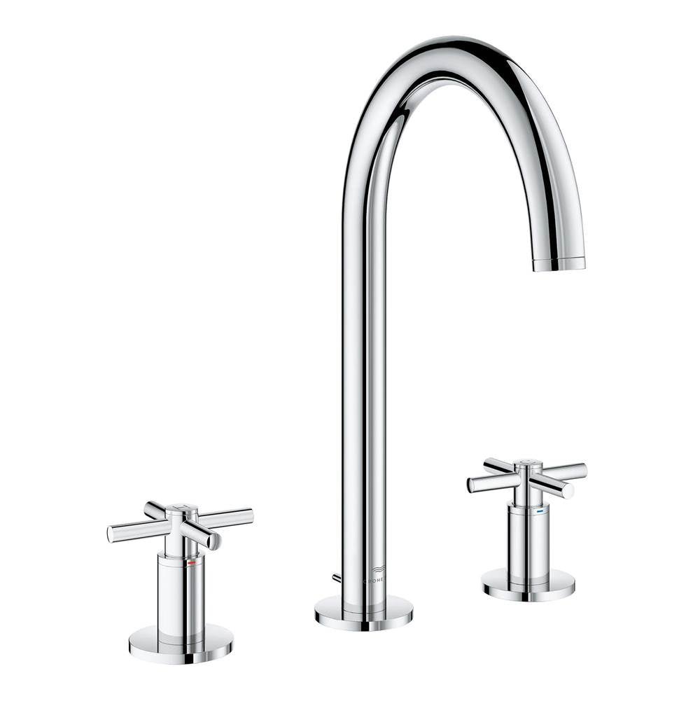 Grohe - 8-inch Widespread 2-Handle L-Size Bathroom Faucet 1.2 GPM - Chrome