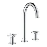 Grohe - 8-inch Widespread 2-Handle L-Size Bathroom Faucet 1.2 GPM - Chrome