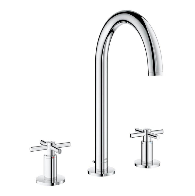 Grohe - 8-inch Widespread 2-Handle L-Size Bathroom Faucet 1.2 GPM - Chrome