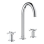 Grohe - 8-inch Widespread 2-Handle L-Size Bathroom Faucet 1.2 GPM - Chrome