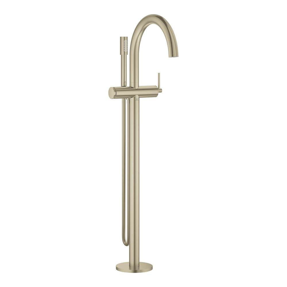 Grohe - Single-Handle Freestanding Tub Faucet with 1.75 GPM Hand Shower - Brushed Nickel