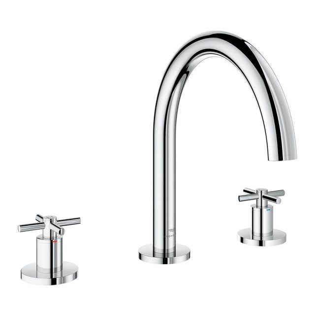 Grohe - 3-Hole 2-Handle Deck Mount Roman Tub Faucet - Chrome