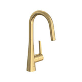 Grohe - Single-Handle Pull Down Kitchen Faucet Dual Spray 1.75 GPM - Brushed Cool Sunrise